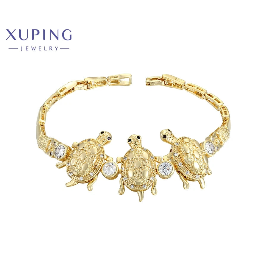 Xuping Jewelry Trendy Personality Style Women's Bracelets Light Gold Color Birthday Christmas Gifts X000798174