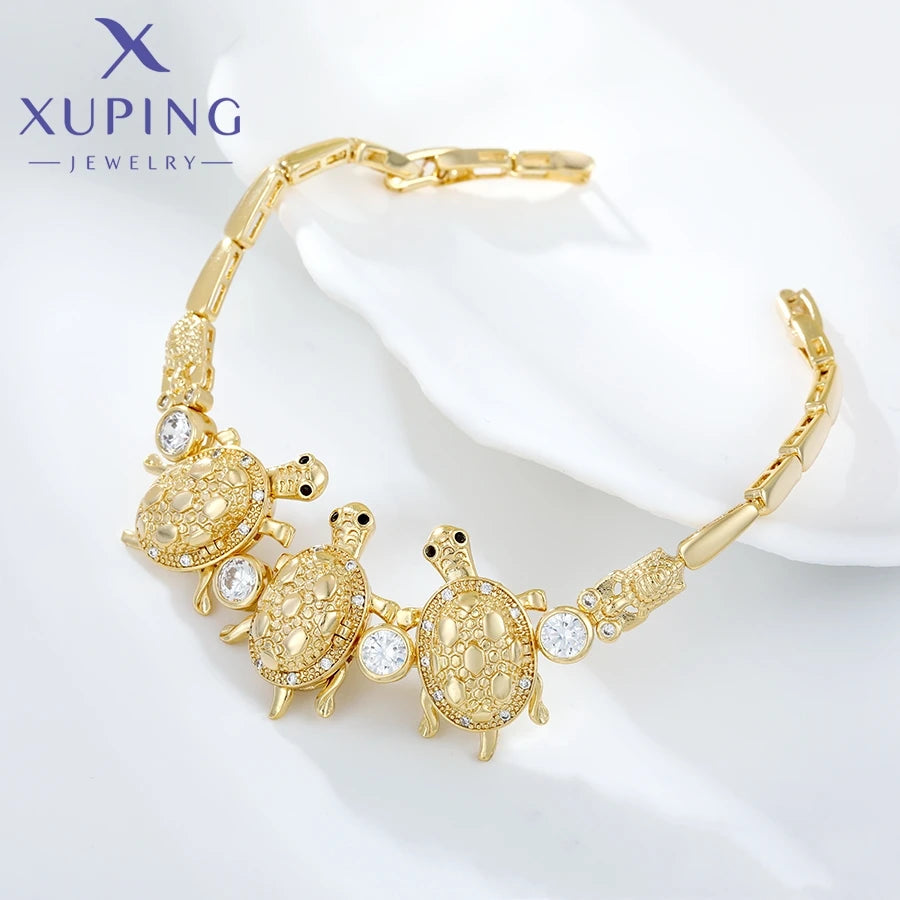 Xuping Jewelry Trendy Personality Style Women's Bracelets Light Gold Color Birthday Christmas Gifts X000798174